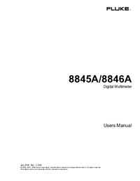 Thumbnail of document Manual - 8845A 6.5 Digit Precision Multimeters